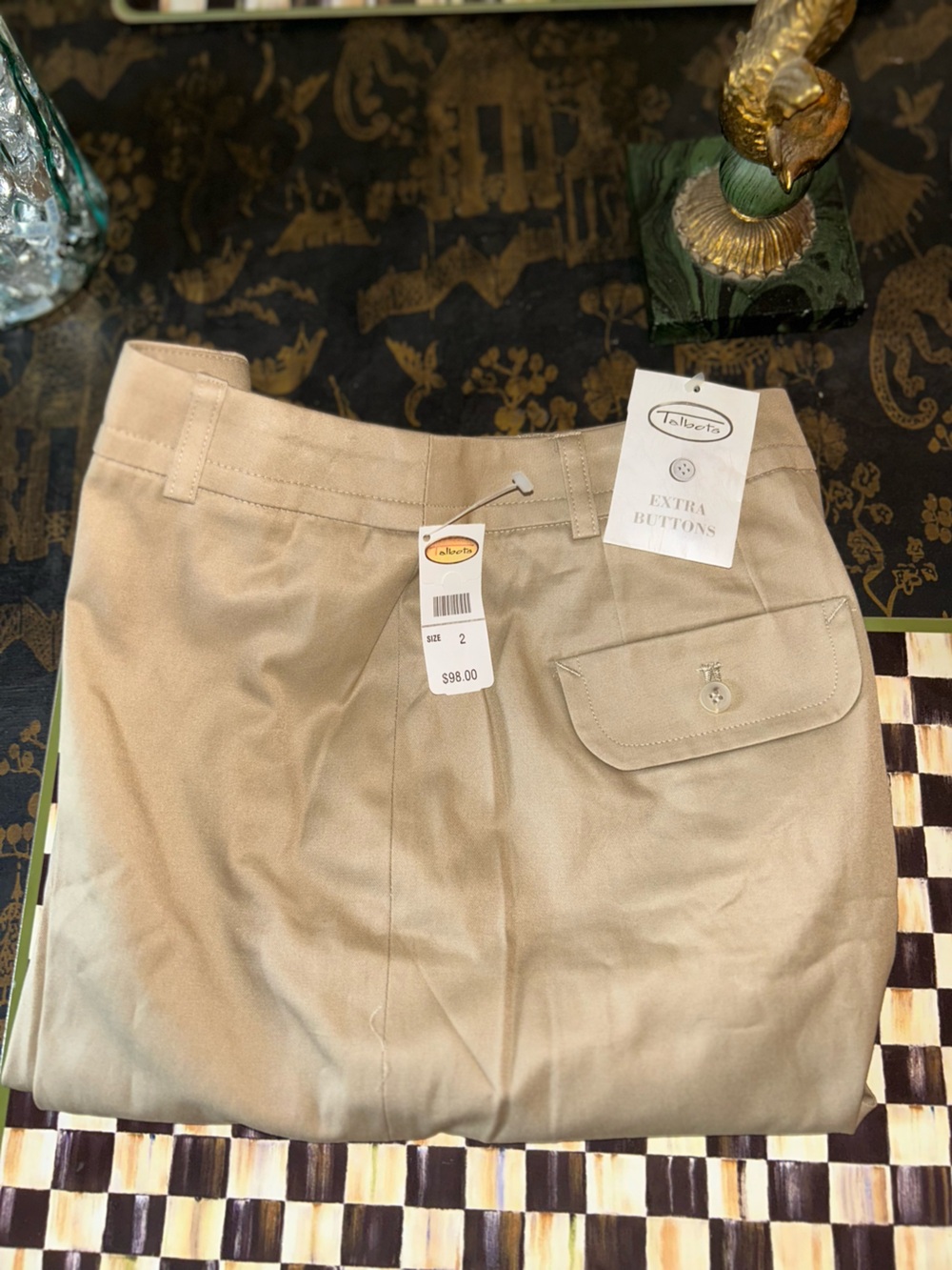 NWT Talbots Summer Chino Khaki Pants Size 2